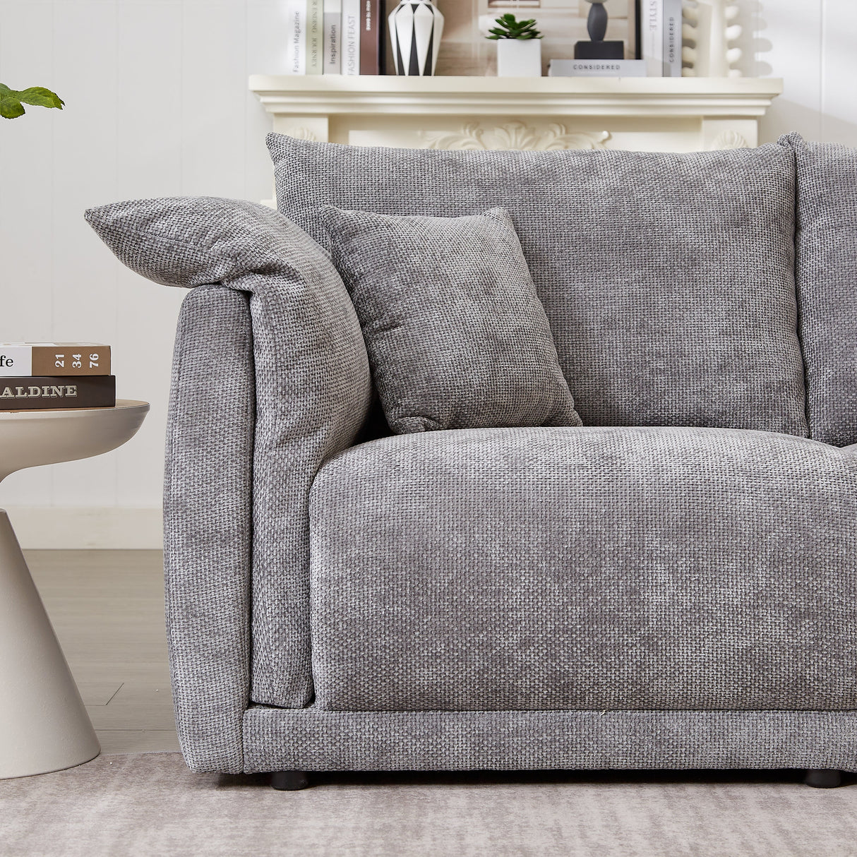 98.5' 3-Seater Sofa in Contemporary Grey