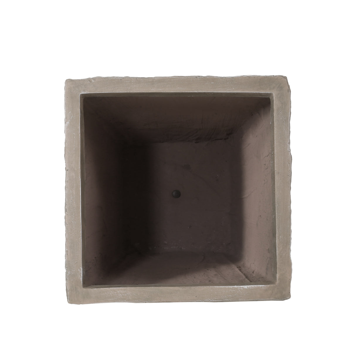 31" wood-finished magnesium oxide planter