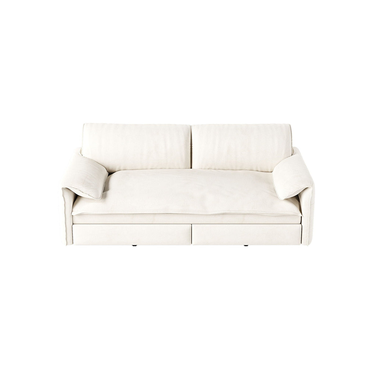 Queen Pull Out Sofa Bed With Side Storage