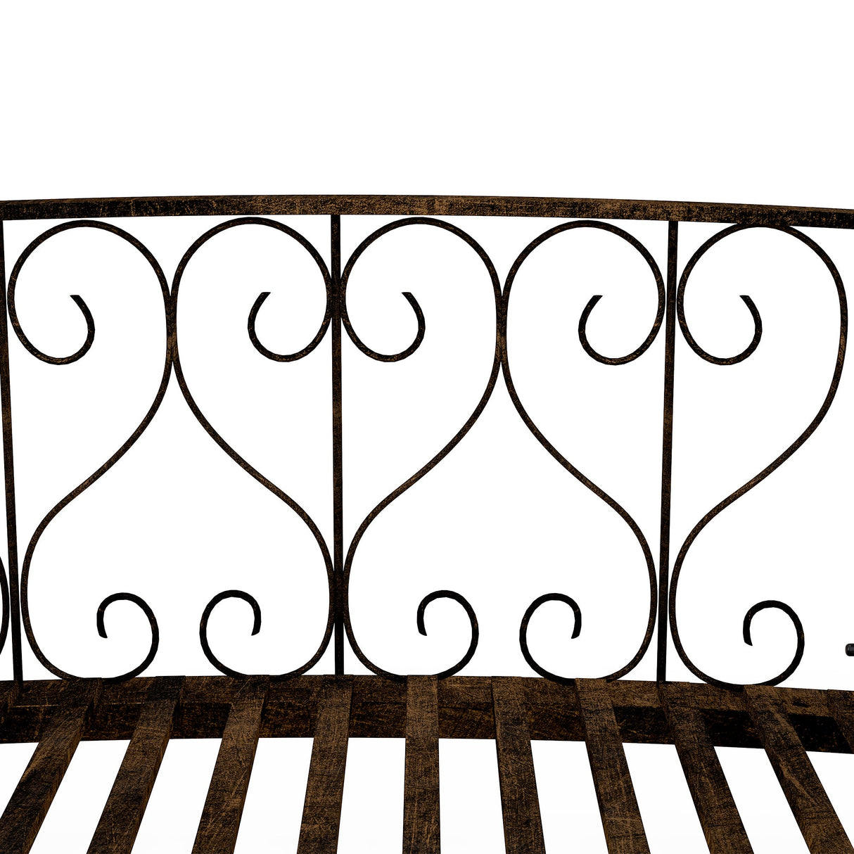 Outsunny 7' Metal Arch Garden Bridge with Safety Siderails