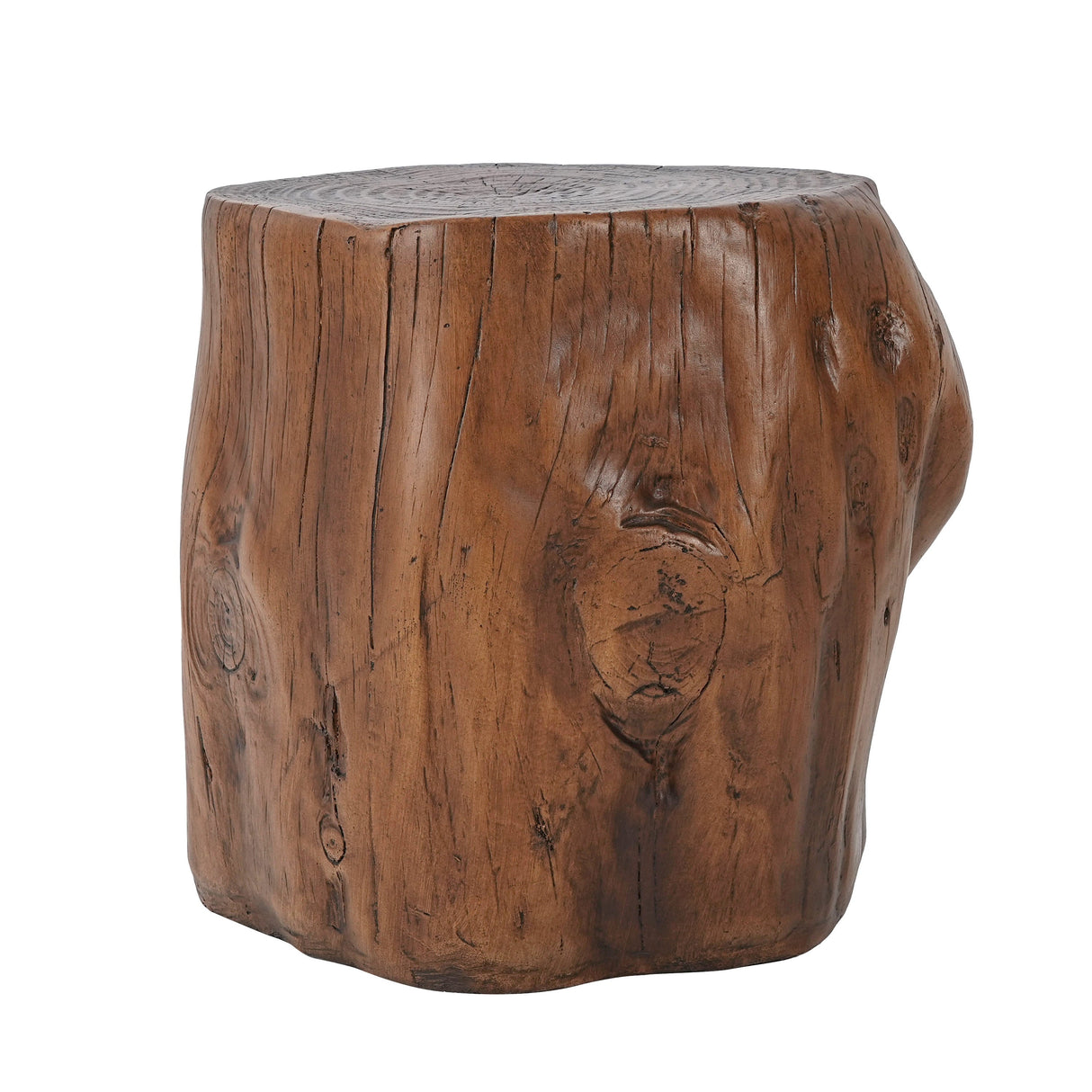 MGO Wood Grain Side Table - Dark Wood Grain