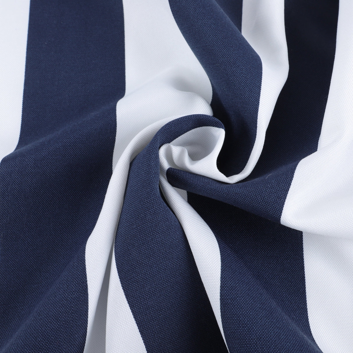 2-Piece High Back Chair Cushion Set, Navy Blue/White