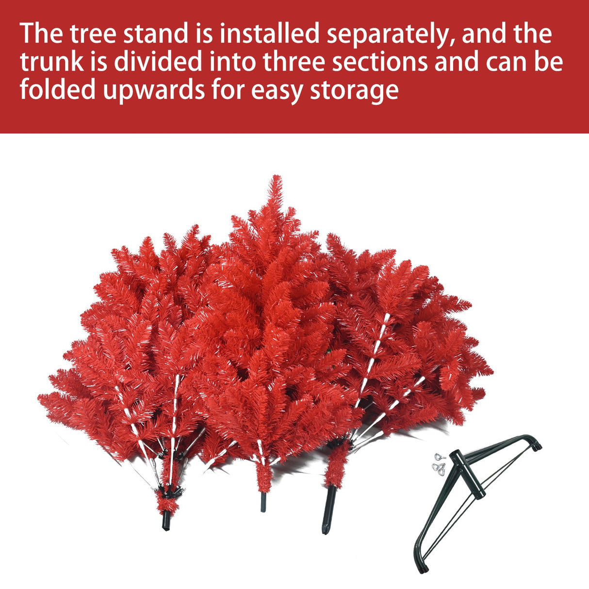 All-Red 4FT Christmas Tree