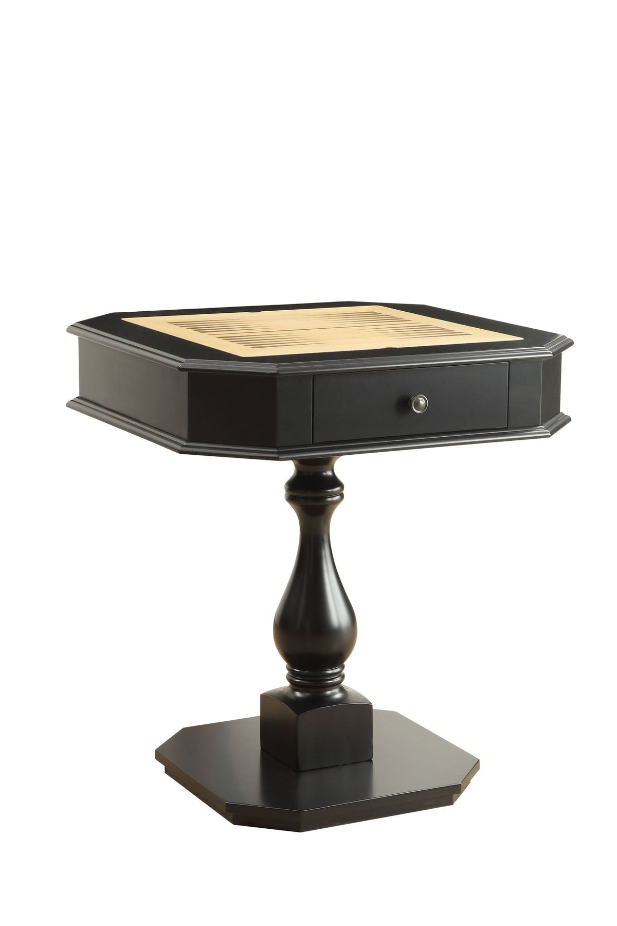 Bishop - Reversible Chess Checker Game Table With Game Tray (Chess Fingures Not Included)