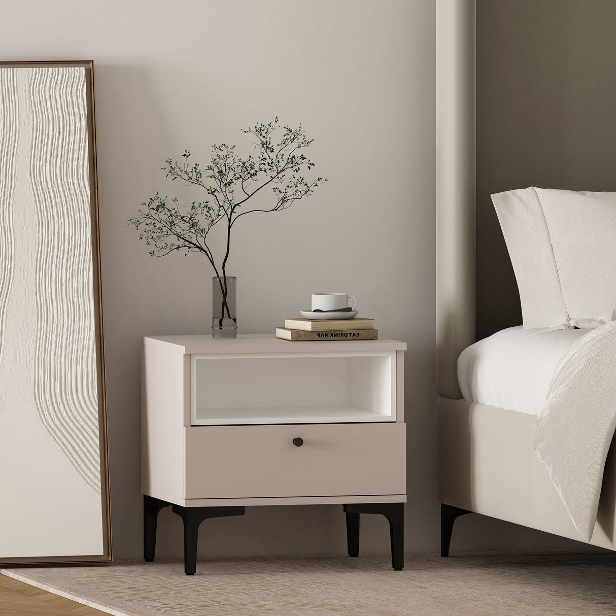 Amara - Nightstand With 1 Drawer