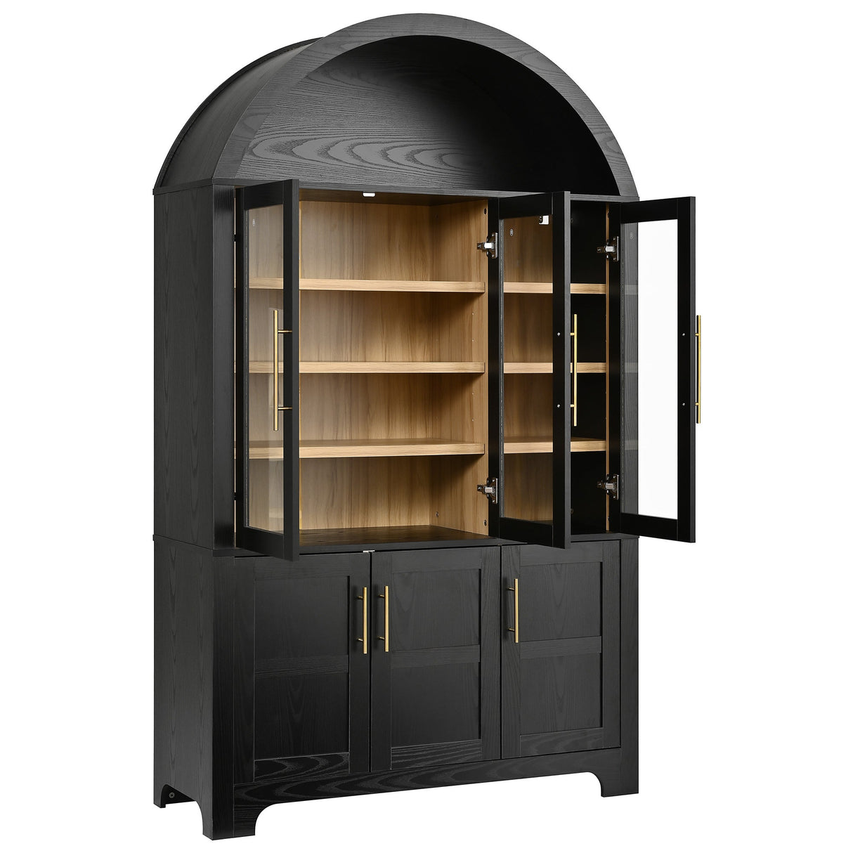 K&K 73" Tall Arched Kitchen Pantry
