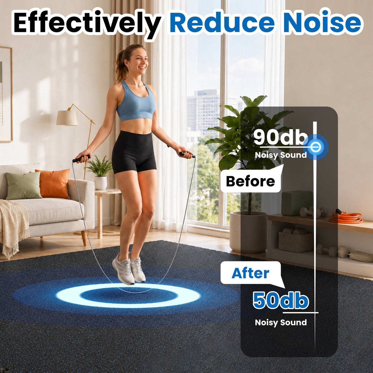 0.6 Inch Thick Gym Floor Mats