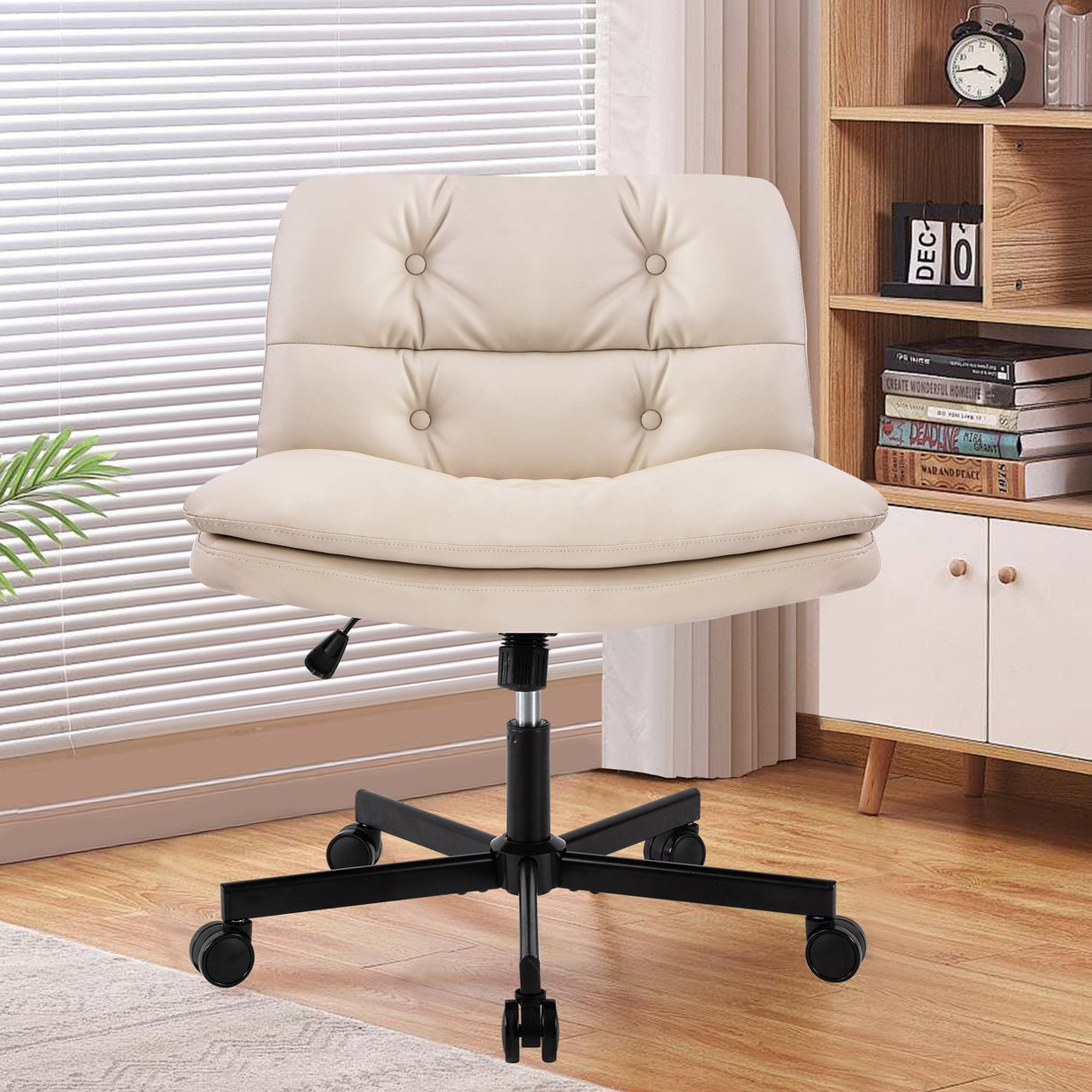 Upgrade! Larger Size 360° Swivel Home Office Desk Chair with Wheels