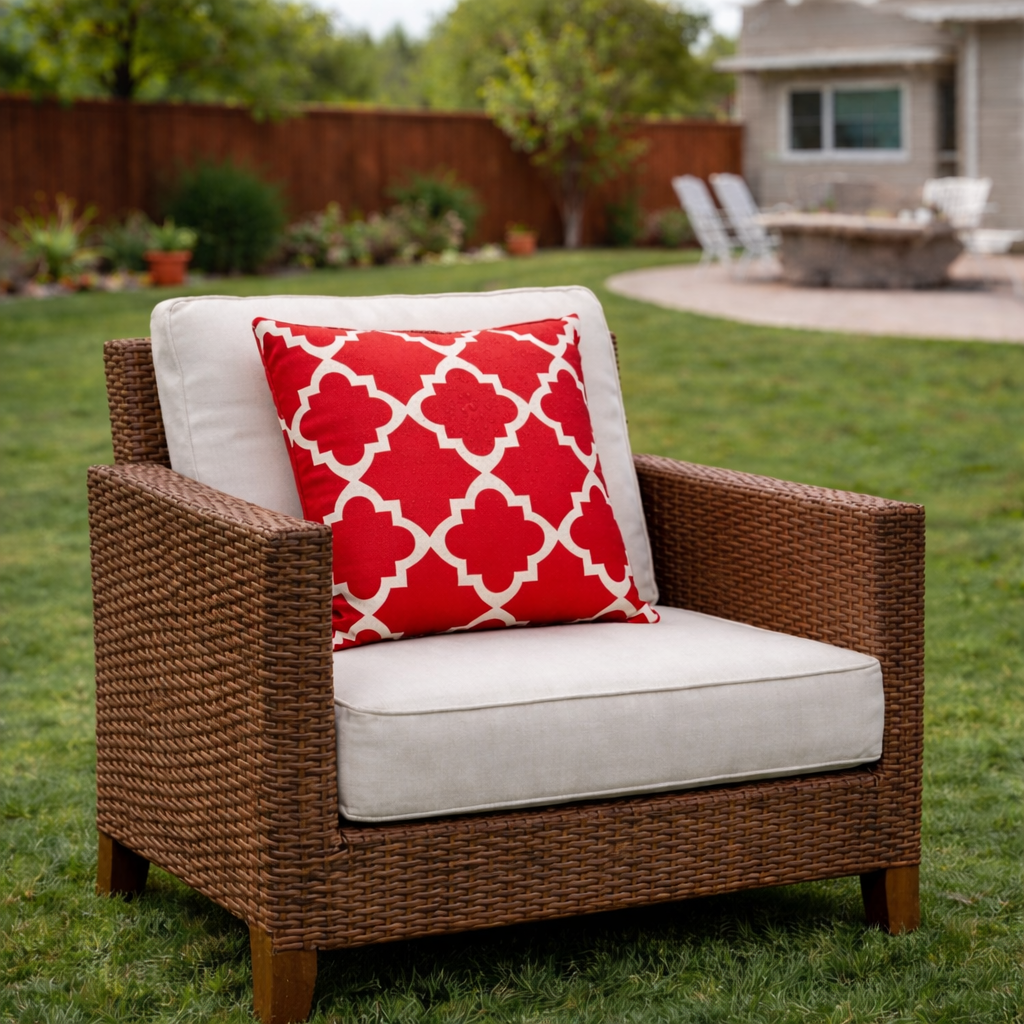2 Pack Outdoor Pillow Covers (18x18 Inch)