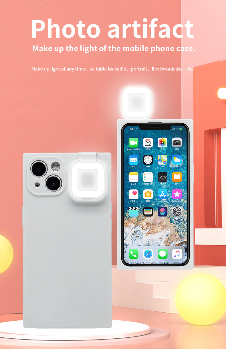 Ring Selfie Flip Light iPhone Case - 3 Colors