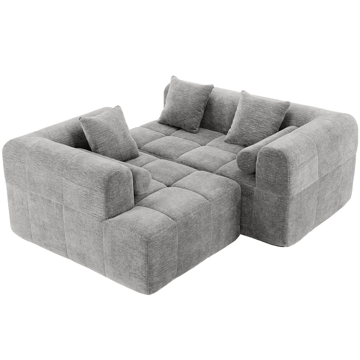 Sectional Free Combined Sofa With 2 Side Pockets