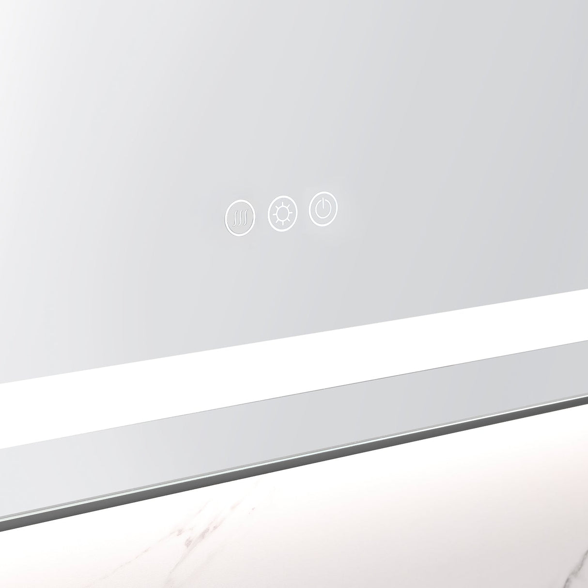 48" x 32" LED Bathroom Mirror with Front and Backlight