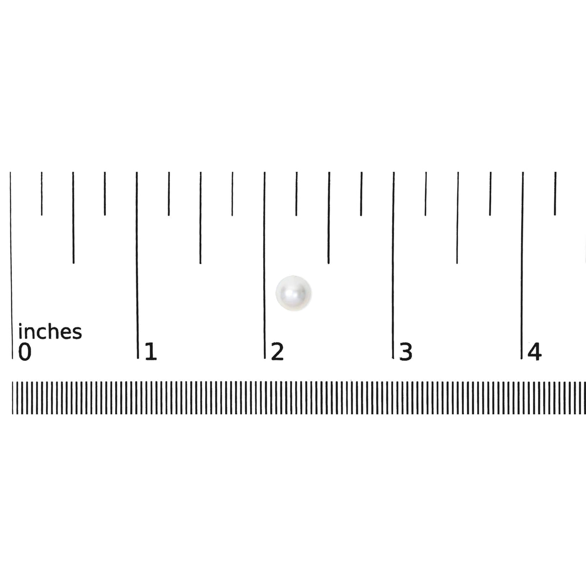 14K Yellow Gold 7-7.5MM Akoya Cultured Pearl Solitaire Stud Earrings