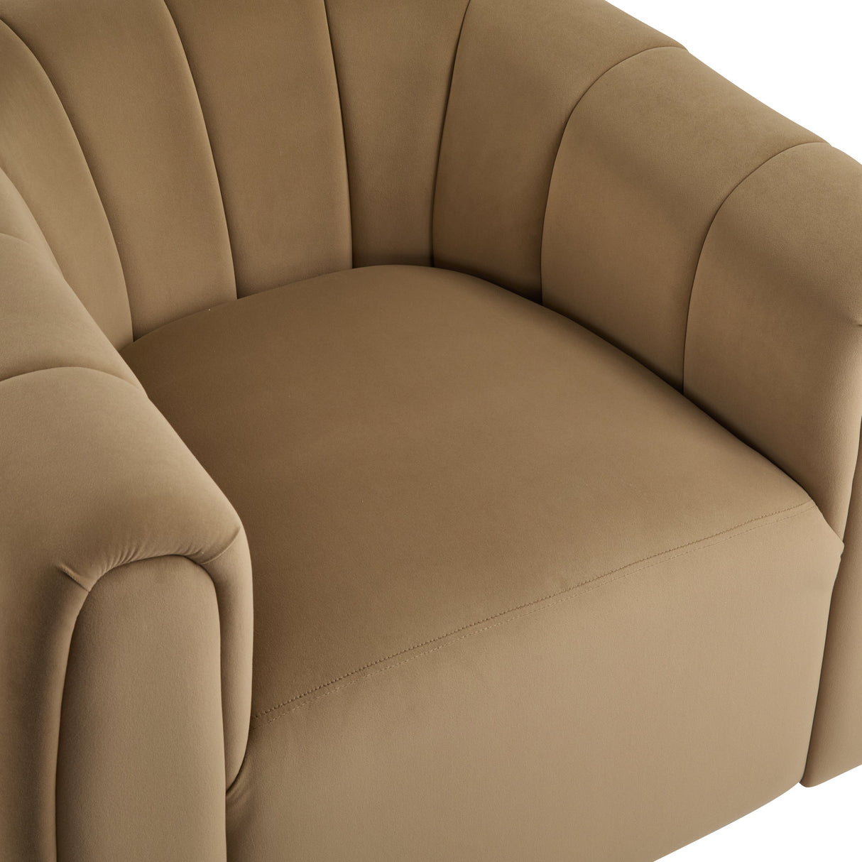 Modern Swivel Club Chair with Premium Velvet
