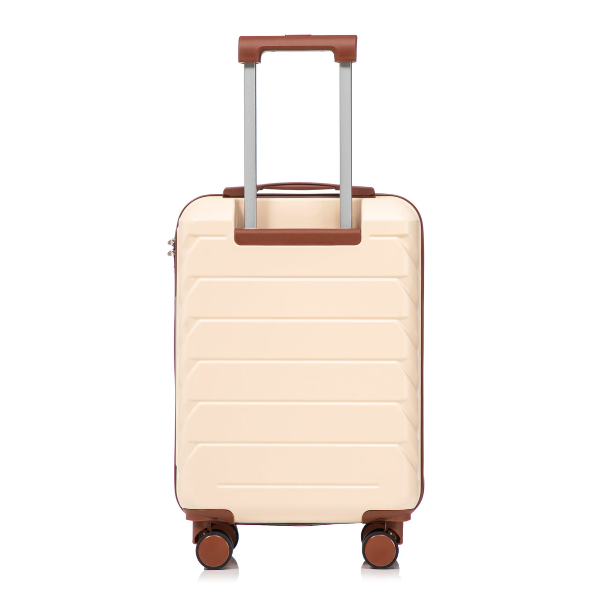 14'/20' 2-Piece ABS Spinner Wheel Luggage Set (Beige)