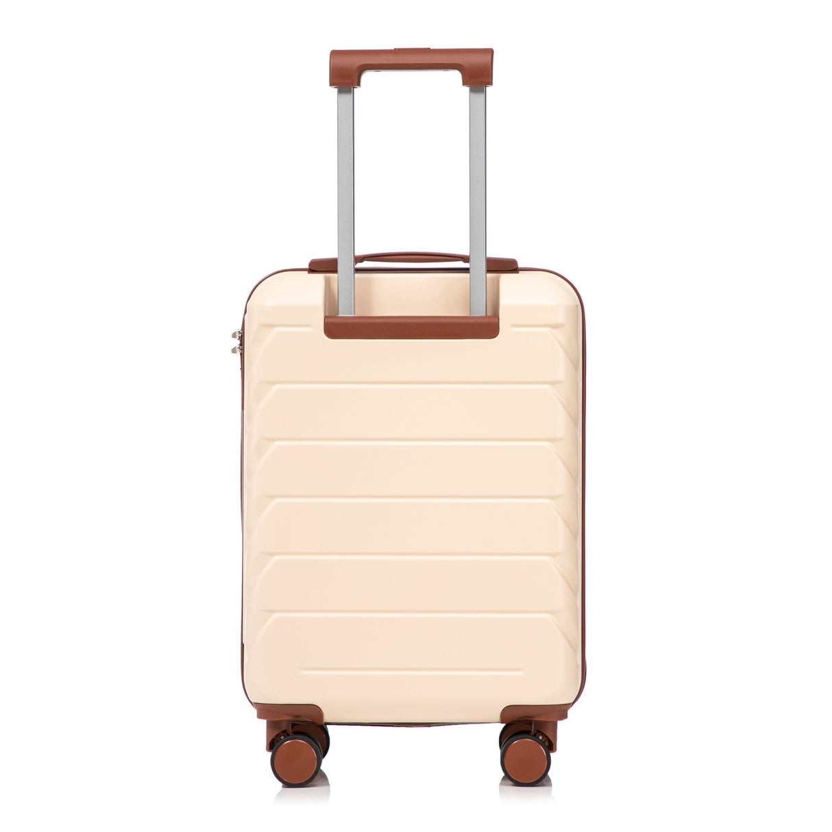 14'/20' 2-Piece ABS Spinner Wheel Luggage Set (Beige)