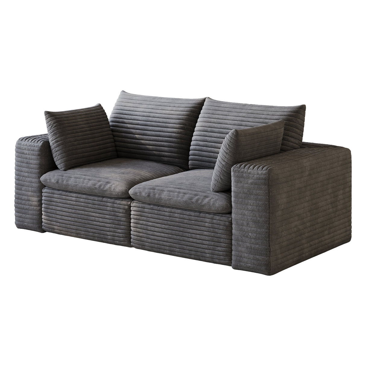 71" Cloud Sofa in Corduroy Fabric