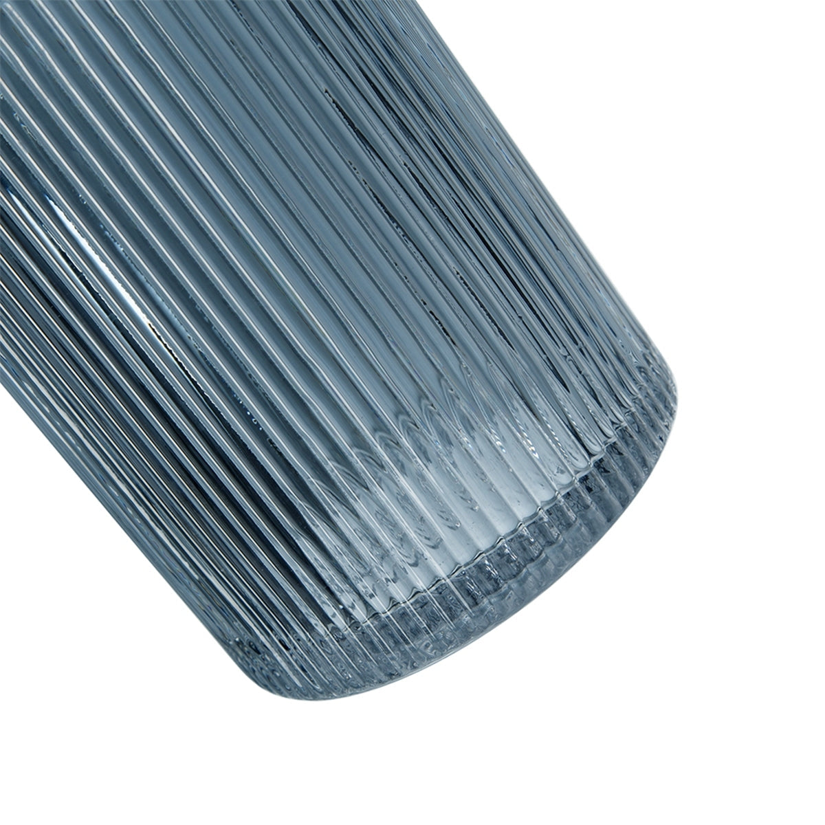 D5.9x11.8'H Fluted Accent Vases with Ribbed Design, Set of 2