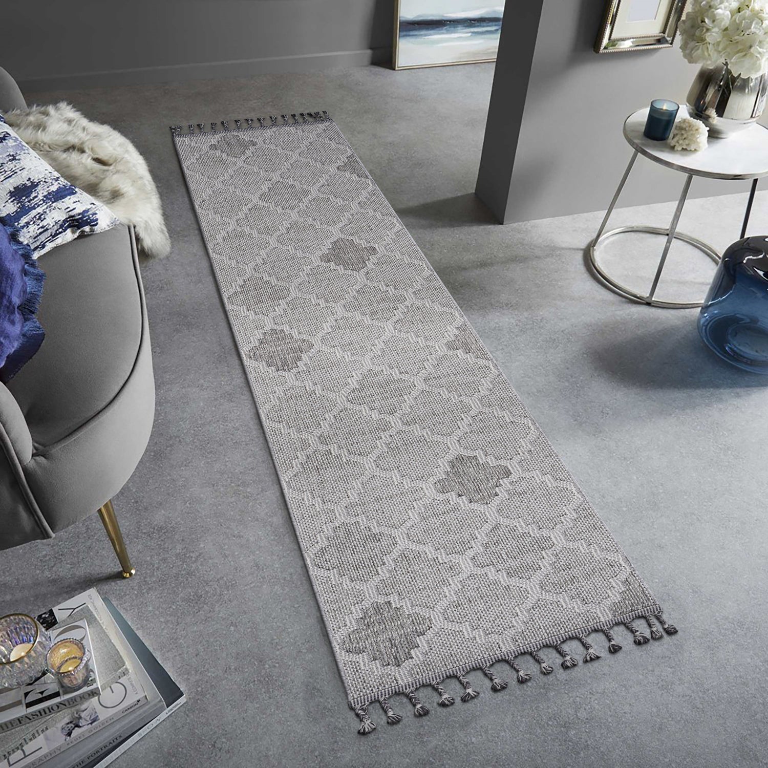 NAAR Guros Collection Trellis Indoor/Outdoor Area Rug