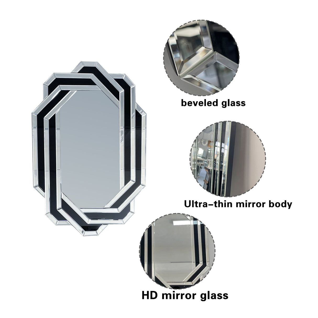 Decorative Mirror for Wall - Modern Bathroom Vanity Mirror