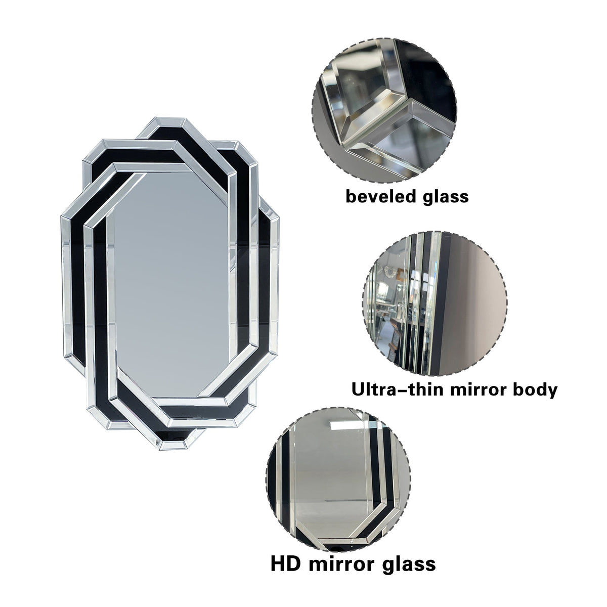 Decorative Mirror for Wall - Modern Bathroom Vanity Mirror