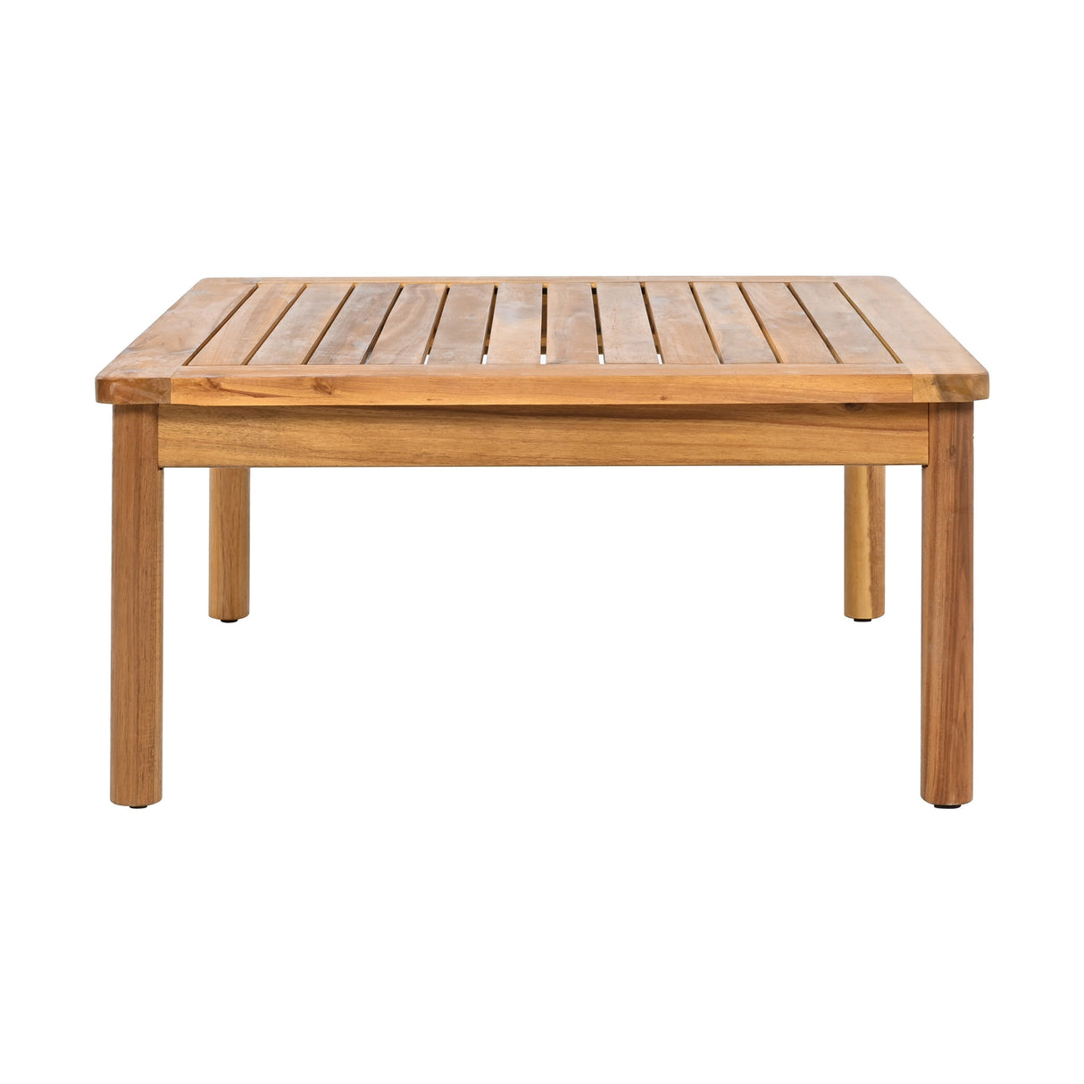 Outdoor 4-piece Acacia Wood and Rope Patio Sofa Set