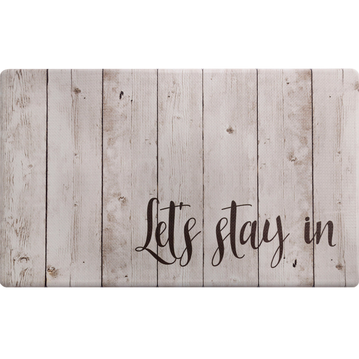 20"x36" Feel at Ease Anti-Fatigue Kitchen Mat (Lets Stay In)