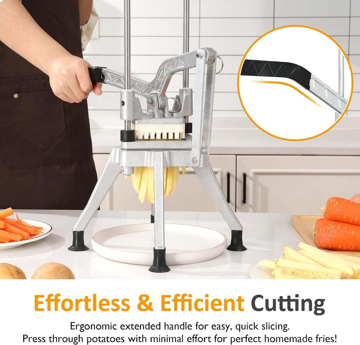 Commercial French Fry Cutter with Replaceable Blades