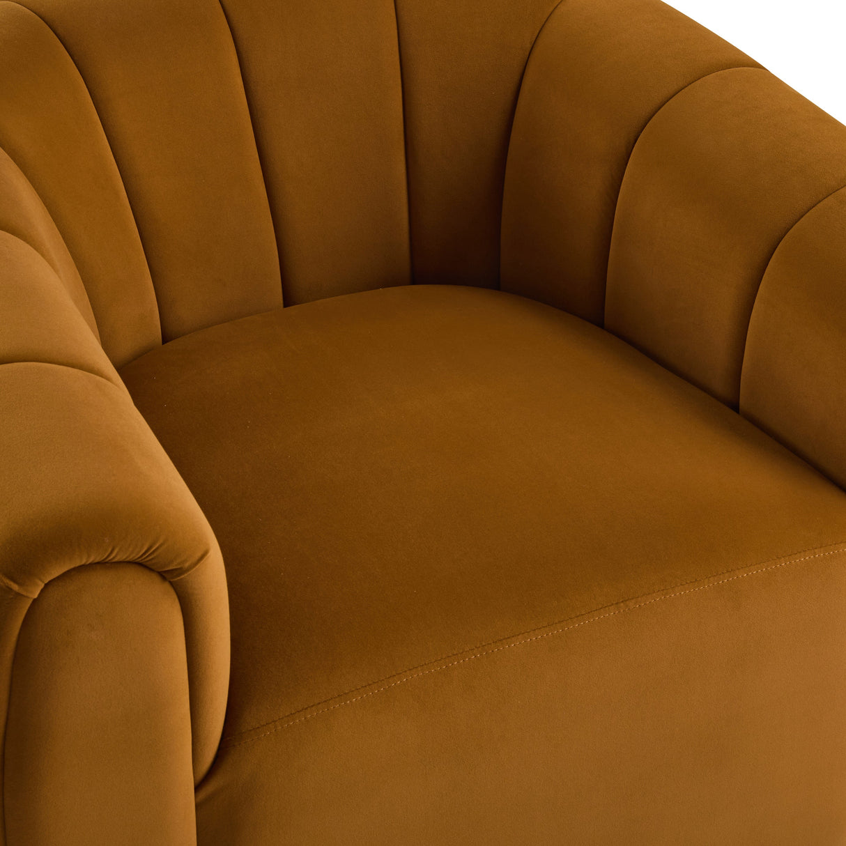 Modern Swivel Club Chair with Premium Velvet
