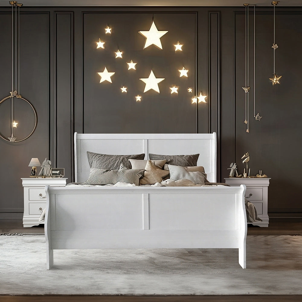 Louis-Philippe-III-White-Finish-Queen-Bed-