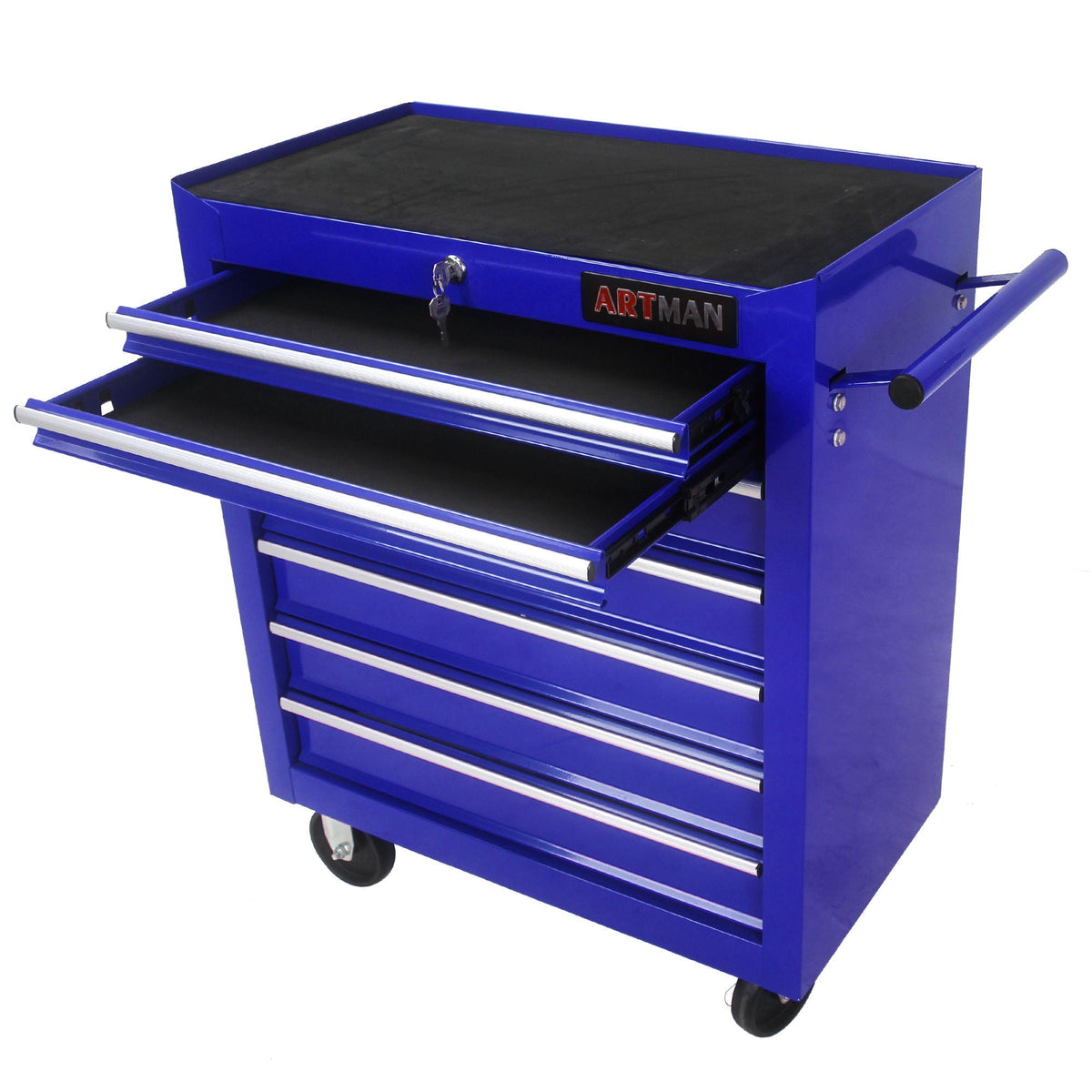 Multifunctional Tool Cart With Wheels And Drawers