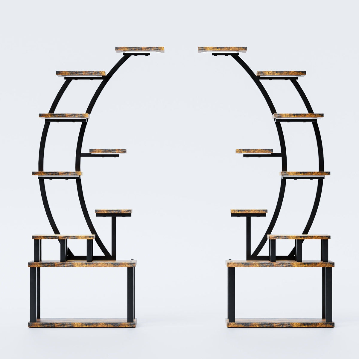 9 Tiered Indoor Plant Stand With 5 Adjustable Grow Lights