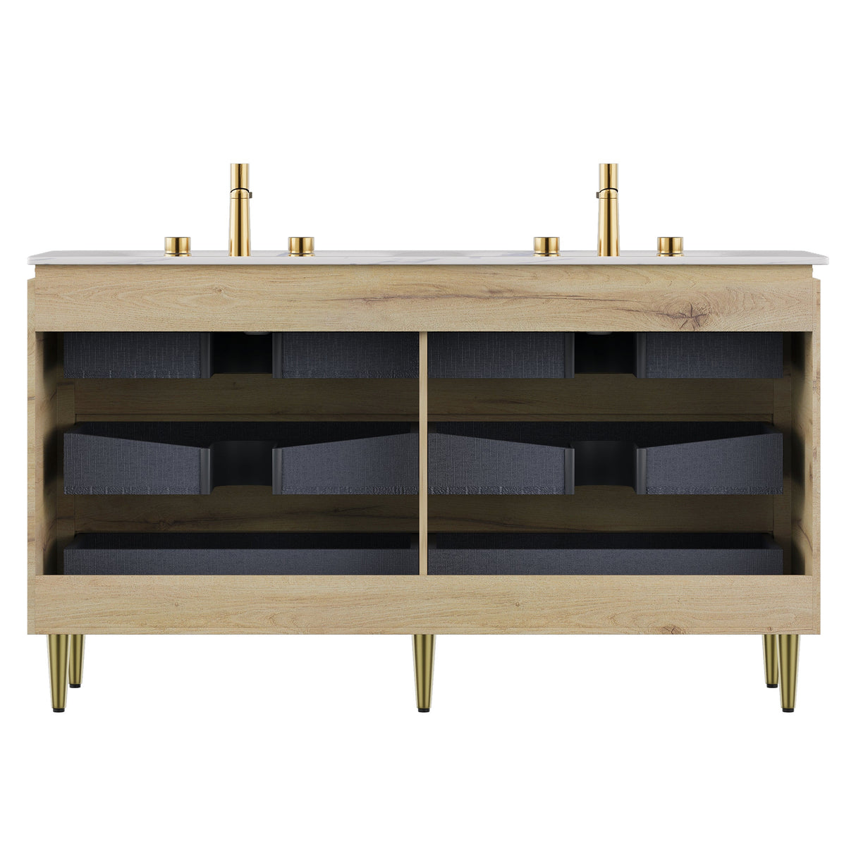 Amara 60" Bathroom Vanity & Sinks