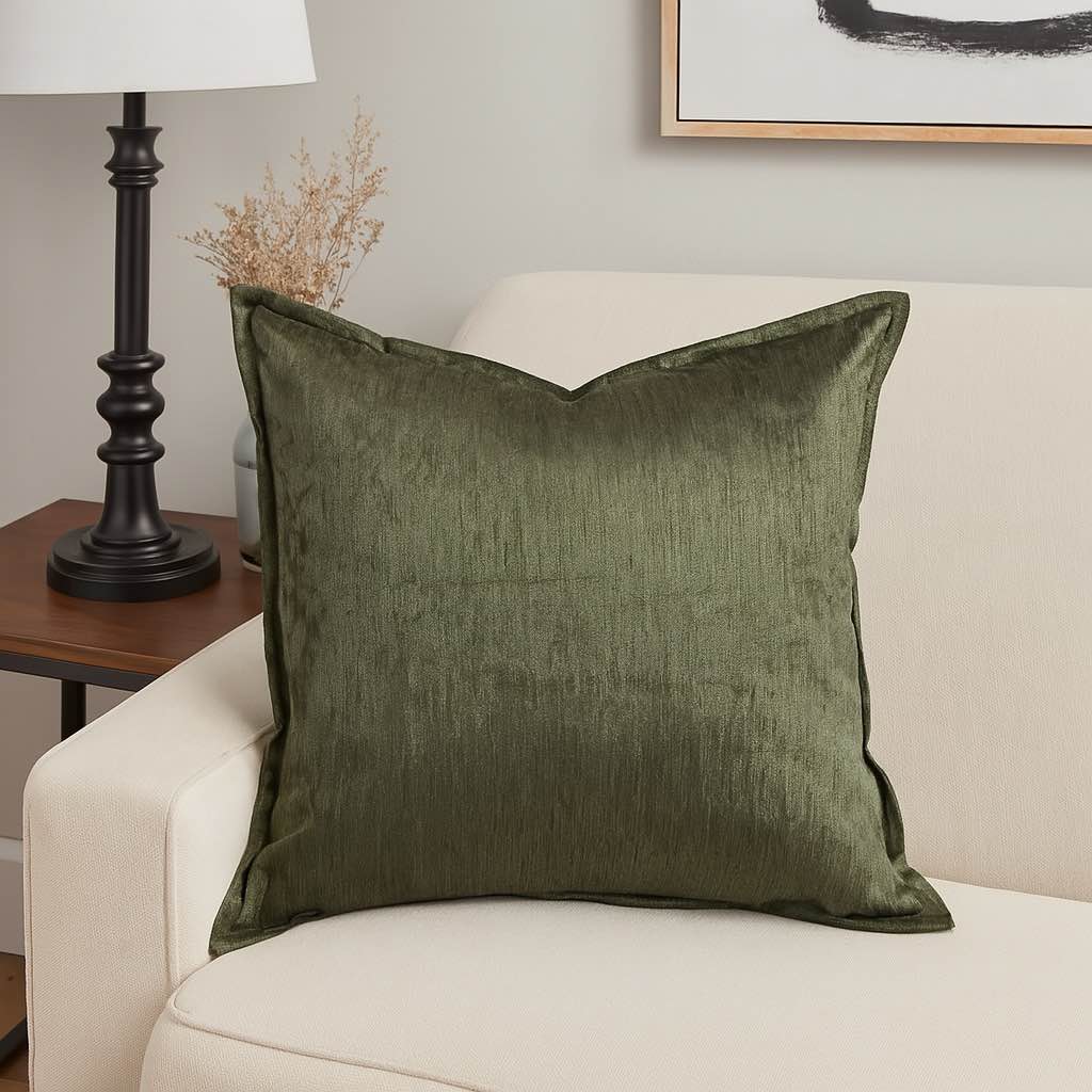 Homey Cozy Velvet Throw Pillow – Deep Forest