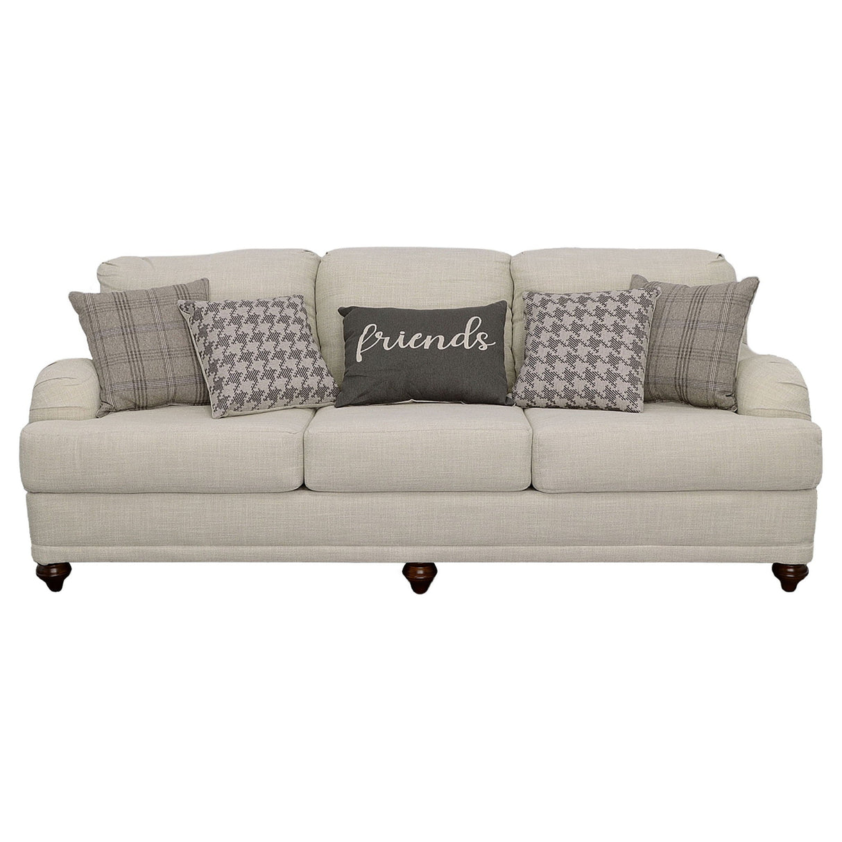 Anderson - 2 Piece Cushion Back Living Room Set - Gray