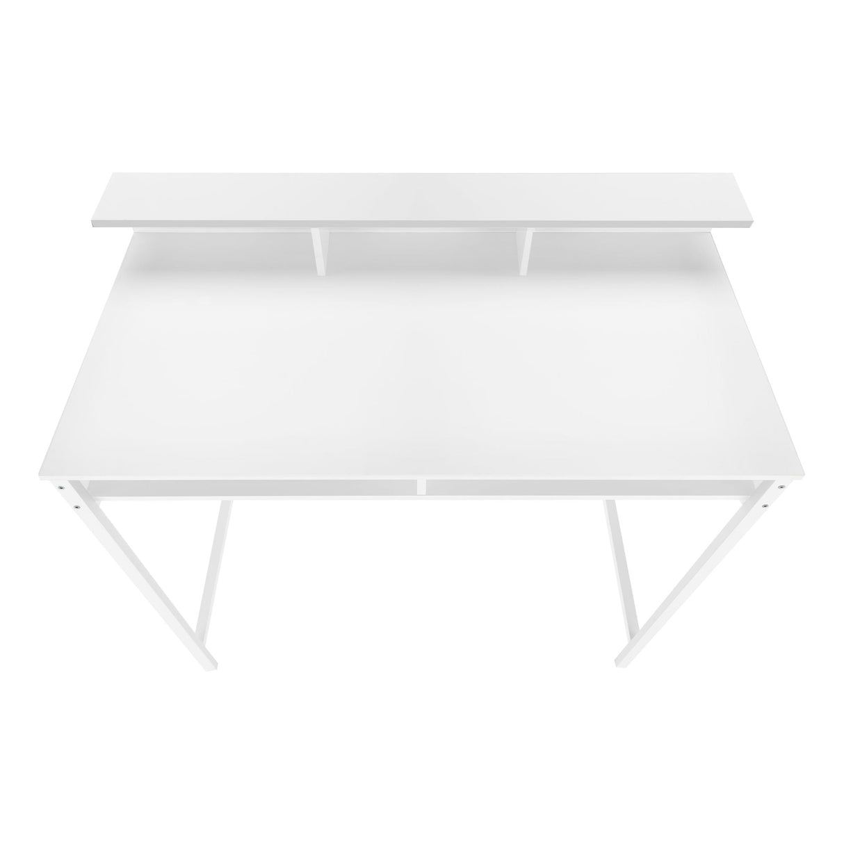 Computer Desk For Home Office, Standing, Storage Shelves, Laptop, Contemporary & Modern