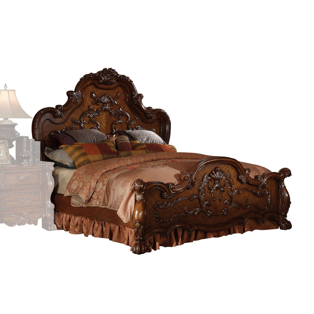 Dresden Queen Bed - Cherry Oak