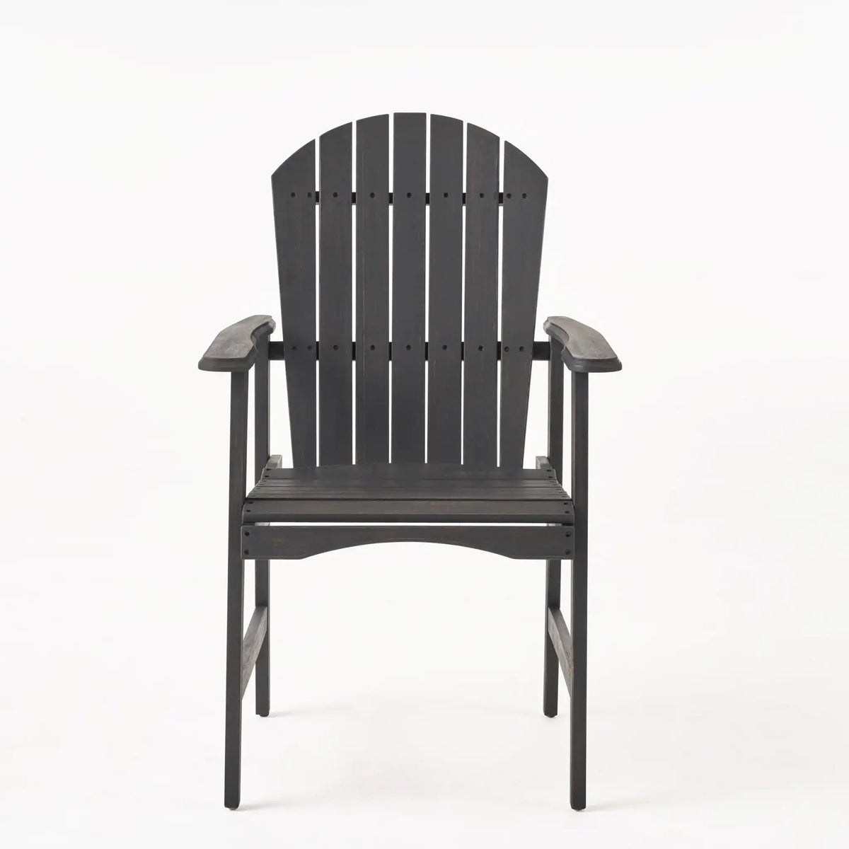 Outdoor Weather Resistant Acacia Wood Adirondack Dining Chairs (Set of 2)