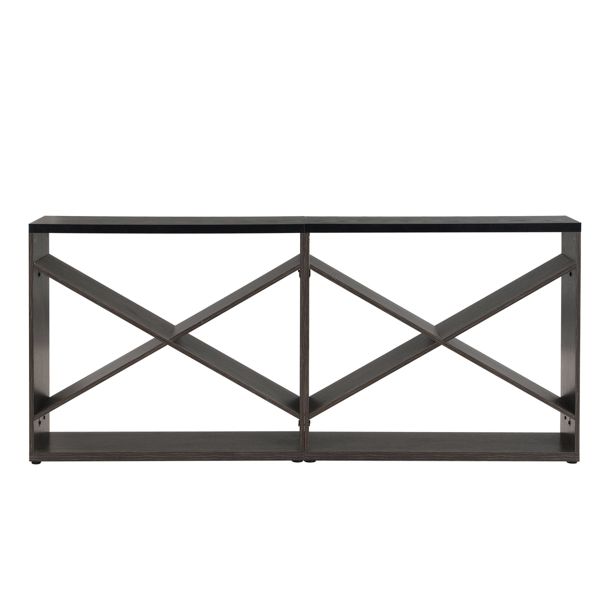 Modern X-Frame Console Table – Elegant Entryway and Office Storage