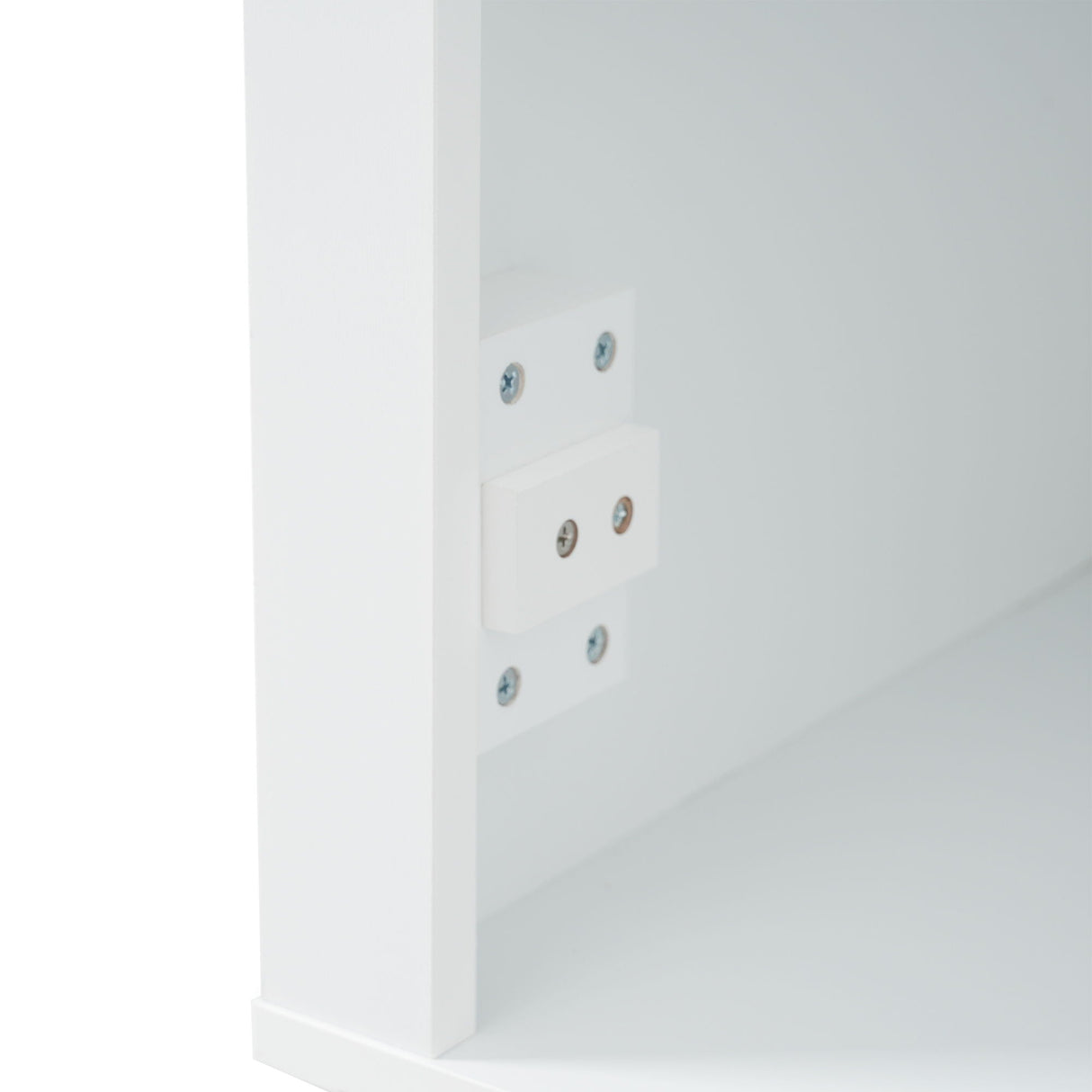 Freestanding Bathroom Vanity Tall With Damping Hinge Doors, Adjustable Shelves - White