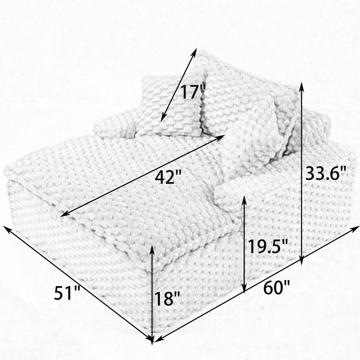 Harbor - Luxury Sofa Turtle Fleece Fabric