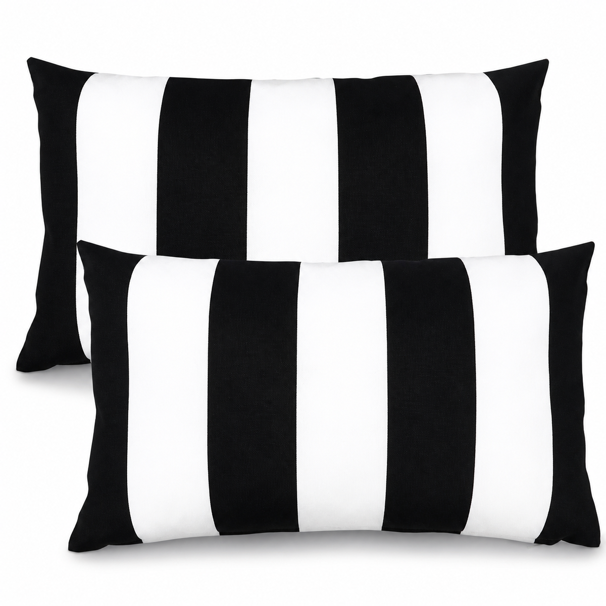 2 Pack Outdoor Lumbar Pillow Covers - 12x20 Inch