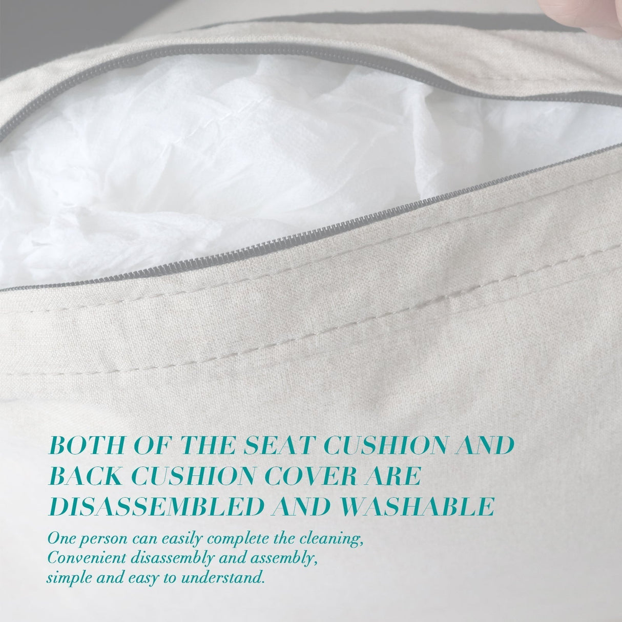 Living Room Sofa Single Seat Chair Beige