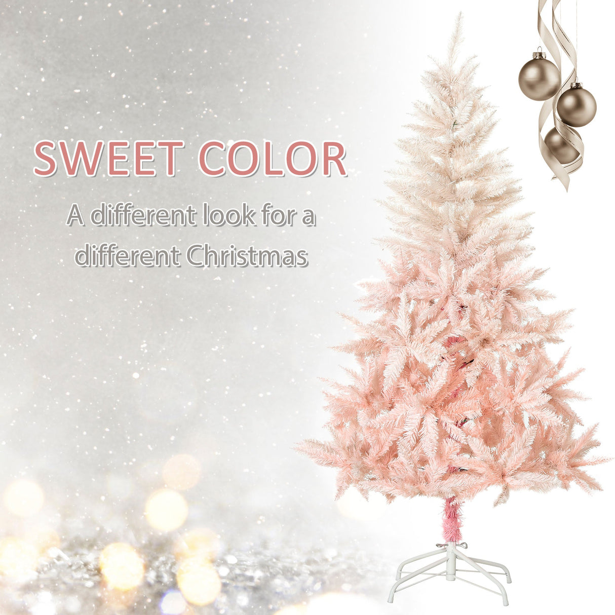 HOMCOM 7ft Unlit Spruce Artificial Christmas Tree