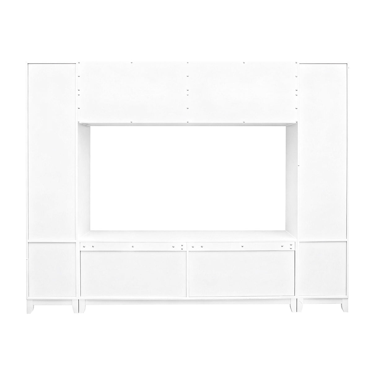 Wall Unit Modern Entertainment Center With Glass Doors