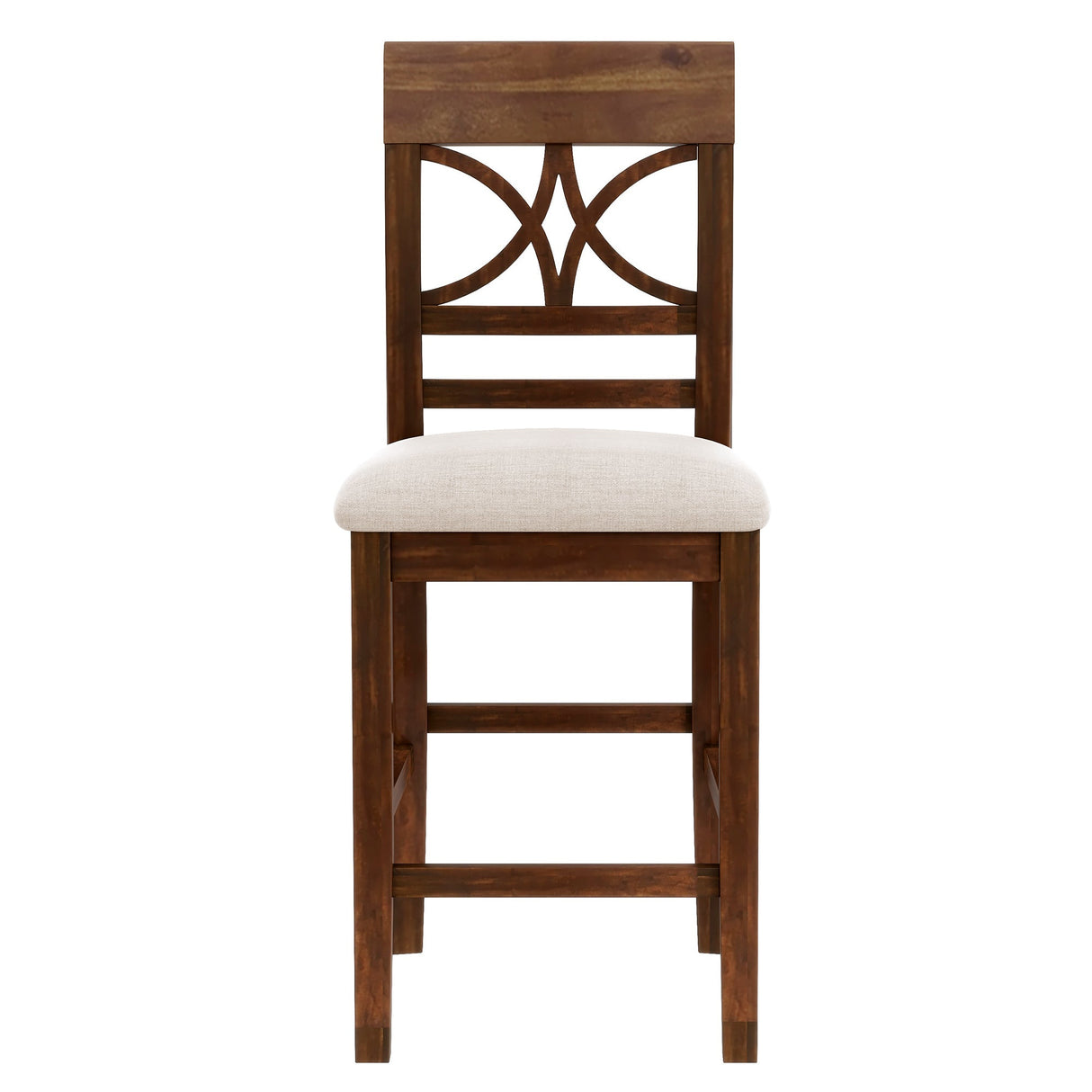 Charlie Walnut Farmhouse Counter Height 6-Piece Dining Set