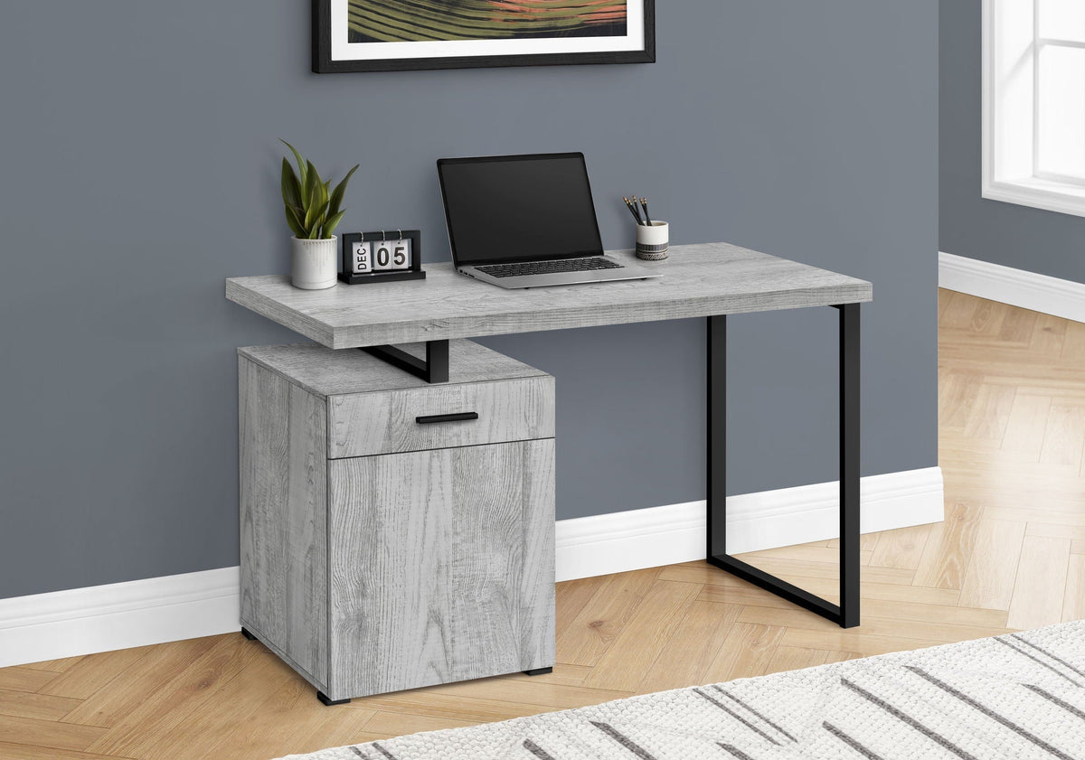 Contemporary Computer Desk with Storage Drawers