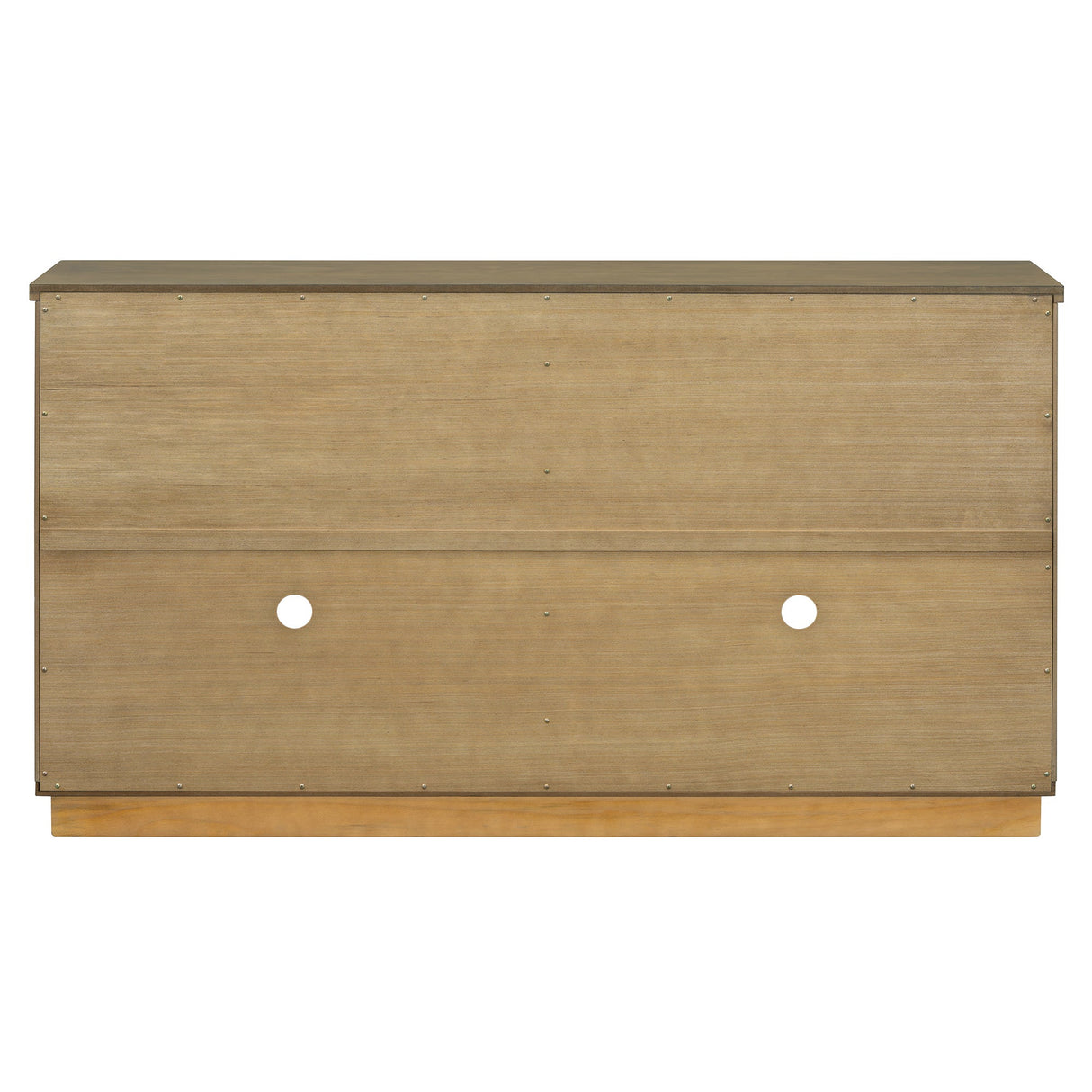 Arched Storage Cabinet with Glass Doors