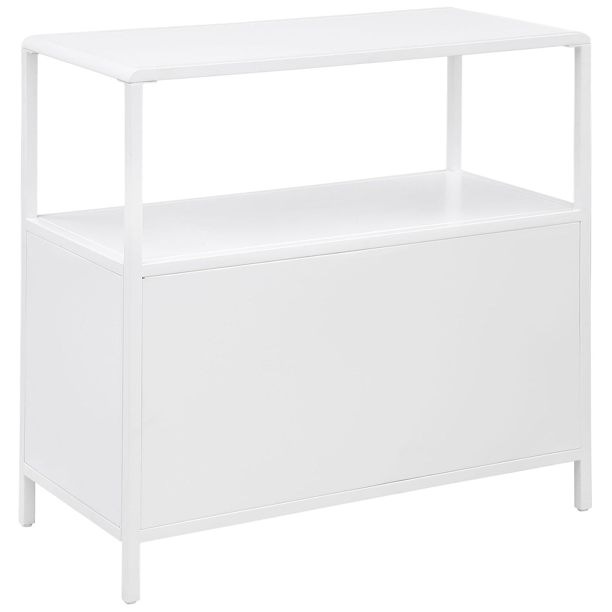 Kenneth - 2 Door Radio Weave Accent Cabinet - White