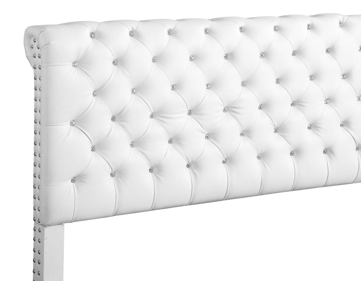 Elegant Transitional Upholstered Bed